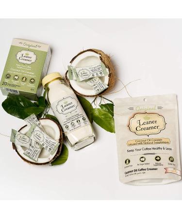 Leaner Creamer Coconut Oil Coffee Creamer Original 9.87 oz | Healthy Creamer Alternative - Buy Online on GoSupps.com