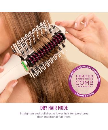 Shark SmoothStyle Heated Smoothing Comb Straightener and Smoother Dual Mode Blow Dryer Brush + Straightener HT202C (Canadian Edition) - Buy Online on GoSupps.com
