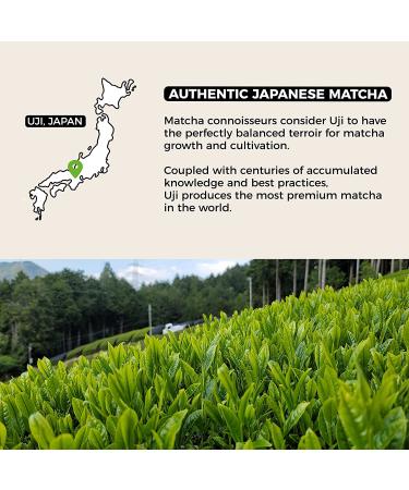 FKRO Organic Ceremonial Grade Matcha Green Tea Powder from Uji Japan | First Harvest Japanese Matcha (30g/1.06oz) Tin - Premium Single Origin - Buy Online on GoSupps.com