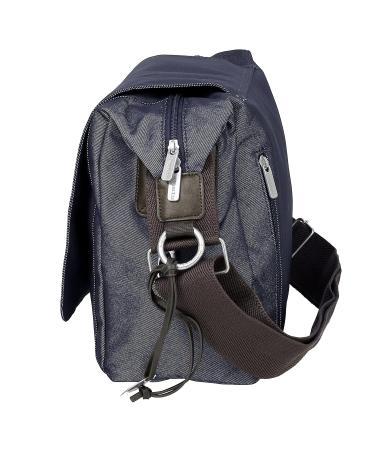 L SSIG Baby Changing Bag - Stylish Denim Blue Messenger Bag with Accessories | Shop Internationally - Buy Online on GoSupps.com