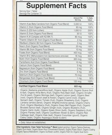 Garden of Life Organic Men's Once Daily Multi 72 CT - Mykind Formula - Buy Online on GoSupps.com