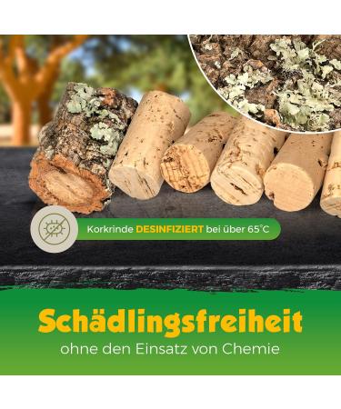 Natural Cork Nibble Chain for Birds | Bird Swing & Chew Toy - Thermally Disinfected - Buy Online on GoSupps.com