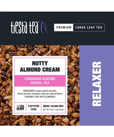 Tiesta Tea Nutty Almond Cream - Caffeine Free Loose Leaf Tea 16 oz - Buy Online on GoSupps.com