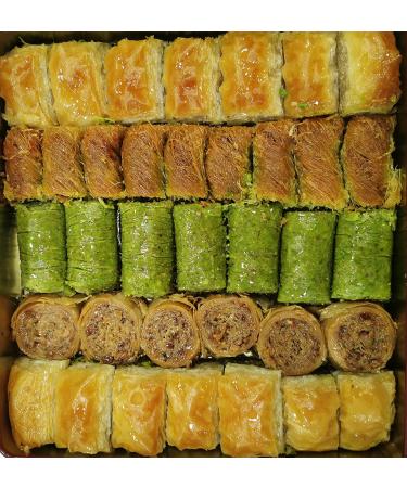 Gulluoglu Assorted Turkish Baklava 36 Pieces - 2.54 lb Metal Tin Box - Buy Online on GoSupps.com
