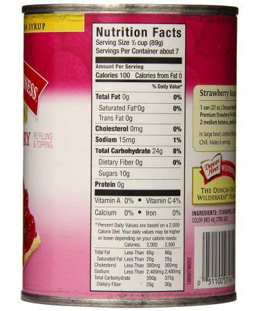 Wilderness Premium Strawberry Pie Filling & Topping 21oz (Pack of 8) - Buy Online on GoSupps.com