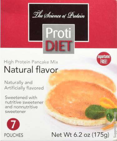 ProtiDiet Pancake Mix 6.2oz 7 pouches (Natural)