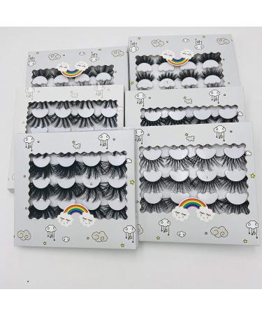 HBZGTLAD Fluffy10 False Eyelashes Set with Tweezers - 25mm Imitation Mink, Lengthened & Thick, Net Red Style - Buy Online on GoSupps.com