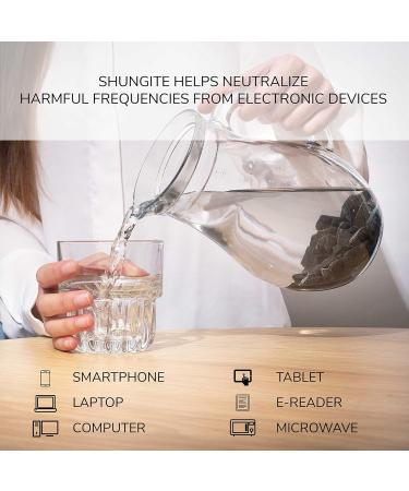 Slungite Stones for Water Purification - 1000g | Scorchit Chips for Crystal Water Bottles | Sustainable Home & Wellness - Buy Online on GoSupps.com