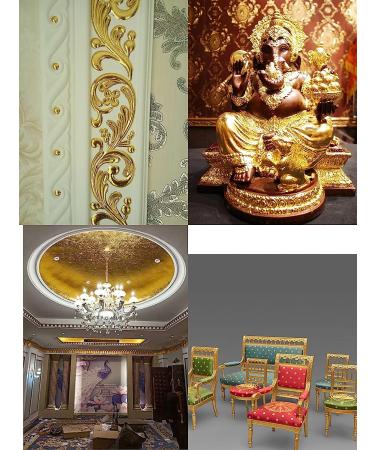DECONICER 12 Colors Imitation Gold Leaf Sheets - 600 Pieces for Arts & Crafts - Gilding, Furniture, Paintings - Multi-Color Foil Papers & Tools (3.15x3.35 inches) - Buy Online on GoSupps.com