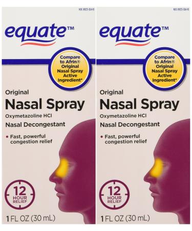 Equate - Nasal Spray, Original (compare To Afrin), 1-Ounce (Pack of 2)