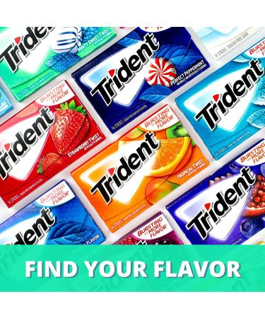 Trident Minty Sweet Twist Sugar Free Chewing Gum with Xylitol 14 Sticks 39 g - Buy Online on GoSupps.com