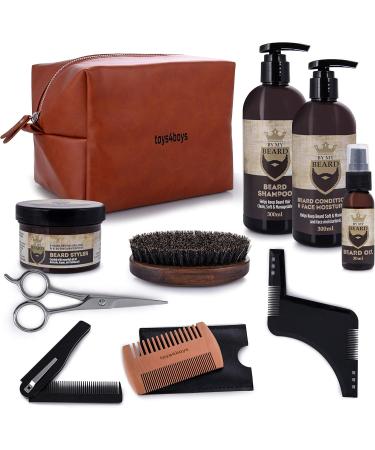 Ultimate Bart Care Set for Men | Beard Growth Kit with Oil Balm & Shampoo - 300ml - Buy Online on GoSupps.com