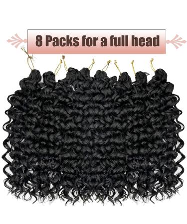 8 Packs GoGo Curl Crochet Hair 14 Inch for Black Women - Natural Black Synthetic Braiding Hair - Buy Online on GoSupps.com