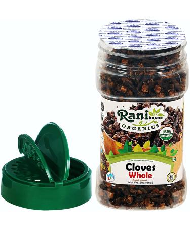 Rani Organic Cloves Whole 2oz PET Jar | All Natural & Vegan | Indian Origin | USDA Certified Organic | Ideal for Food, Tea, Pomander Balls & Potpourri - Buy Online on GoSupps.com