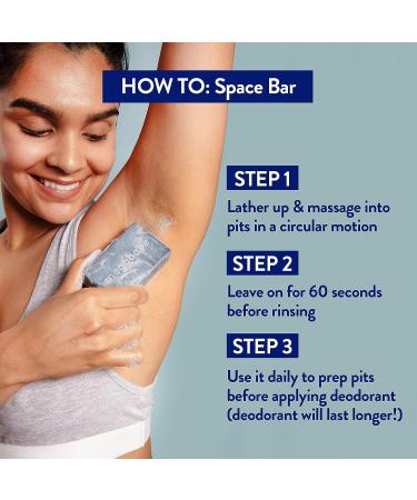 MEGABABE Underarm Bar Soap - Space Bar with Charcoal for Odor Control - 3.5 oz - Buy Online on GoSupps.com