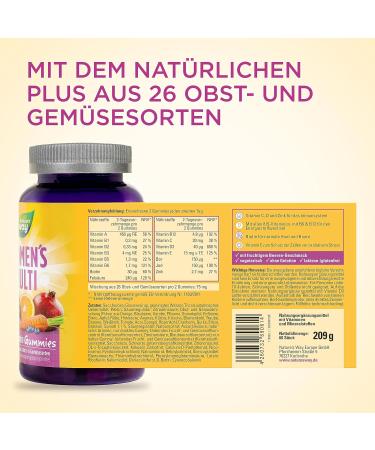 Vitamins for Women Multivitamin Gummy Bears - A-Z High Dose + Folic Acid Vitamin A C E B Complex Biotin Iodine & Zinc - 60 Vegetarian Gummies - Buy Online on GoSupps.com