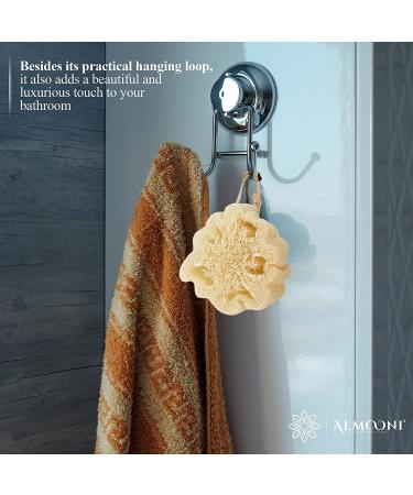 Almooni Mini Natural Loofah Sponge - Egyptian Shower Exfoliating Scrubber - Buy Online on GoSupps.com
