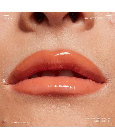 Nyx Professional Makeup Milky Gloss Lip Gloss - Mango Lassi | 12-Hour Hydration, Vegan, Scented Milkshake - Buy Online on GoSupps.com
