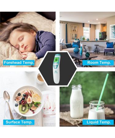 Amplim Non-Contact Infrared Thermometer for Adults & Babies | Medical Grade | Blue Turquoise - Buy Online on GoSupps.com