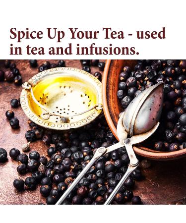 The Spice Way Juniper Berries - 4 oz | Whole, Pure, Non-GMO Berries for Cooking & Tea | Resealable Bag - Buy Online on GoSupps.com