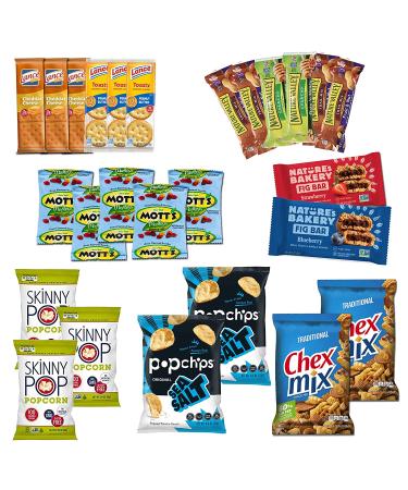 Healthy Snack Box Variety Pack (50 Count) - Gift Basket for College Students - Nutritious Bars, Chips, Candies - Birthday Treats for Adults, Kids, Teens - Perfect Care Package - Buy Online on GoSupps.com