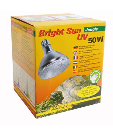 Lucky Repile Bright Sun UV Jungle - 50 W Metal Dampfall for E27 Complaints - Terrarium lamp with daylight spectrum - heat lamp with UVA & UVB radiation - UV lamp for tropical reptiles 50 watts (ballast required) - Buy Online on GoSupps.com