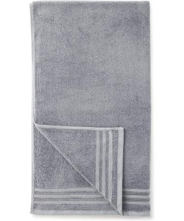 Amazon Basics 6-Piece Cotton Bath Towel Set with 30% Recycled Content - Blue Grey - Buy Online on GoSupps.com