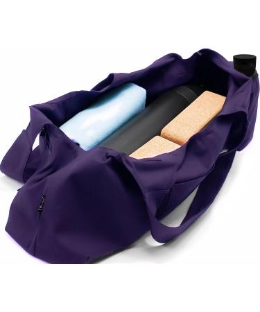 Uhawi Large Purple Yoga Mat Bag with 4 Pockets and Carrying Strap - Lightweight & Durable - Buy Online on GoSupps.com