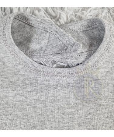 Royal Icon 100% Organic Cotton Baby Bibs - Soft & Absorbent - Set of 6 Grey Bibs for 0-12 Months | Hook and Loop Closure | Ideal for Boys and Girls - Buy Online on GoSupps.com