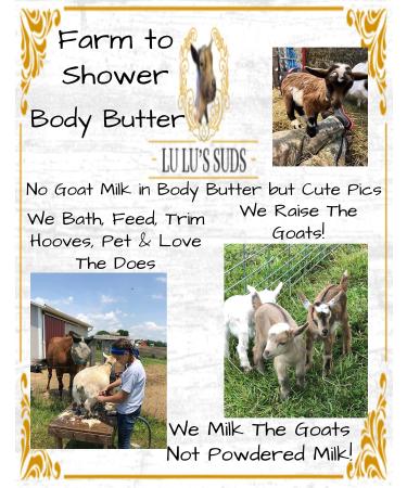Lu Lu's Suds Hand Made All Natural Body Butter (8 oz Clean Cotton)