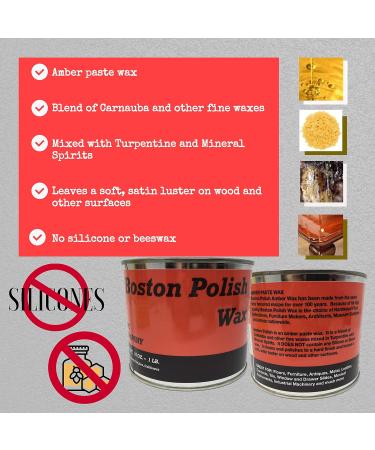 Buy Boston Polish Amber Paste Wax 16 oz | Premium International Shipping | Quality Polish for Natural Finishes - Buy Online on GoSupps.com