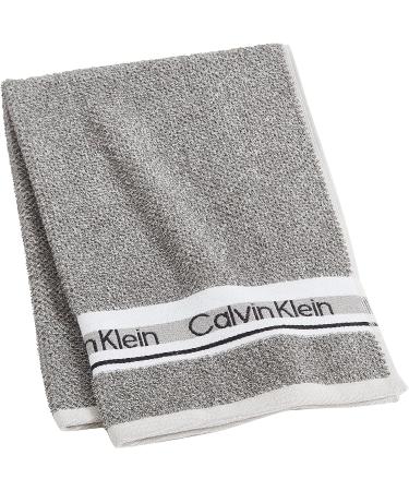 Calvin Klein Grindle Logo Band 1pc Terry Washcloth 13x13 - 100% Cotton 500 GSM (Light Grey) - Buy Online on GoSupps.com