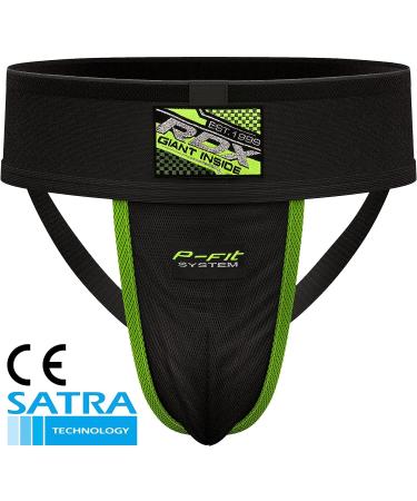 RDX Groin Protector Cup Men - Boxing, MMA, Muay Thai | Ventilated, Adjustable Jockstrap for Fighting and Training | Boys Youth Black Large - Buy Online on GoSupps.com