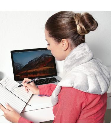 Lavender Microwave Heating Pad for Back & Neck Pain Relief - Aromatherapy Shoulder Wrap - Buy Online on GoSupps.com