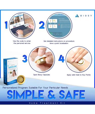 BioSy Migraine - Personalized Heating Headache Relief Device for Natural Migraine Pain Relief - Buy Online on GoSupps.com