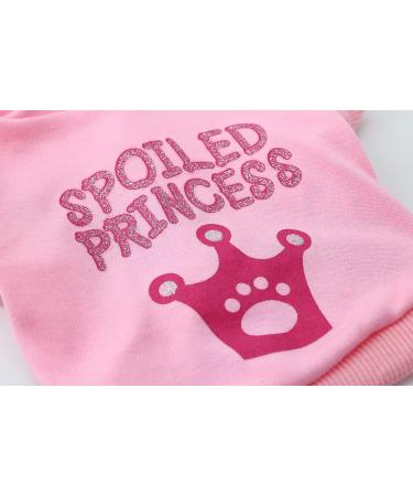 DroolingDog Puppy Hoodie Small Dog T-Shirt - Pink (Medium) - Buy Online on GoSupps.com