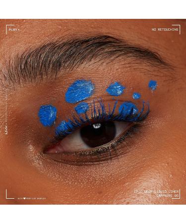 NYX Epic Wear Liquid Liner - Long-Lasting Waterproof Eyeliner in Sapphire Matte - Buy Online on GoSupps.com