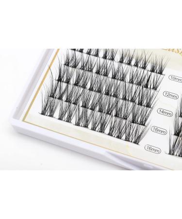 Handmade D Curl Cluster Lashes Extensions - 10-16mm Mixed Lengths | Soft Individual False Eyelashes for Natural Makeup | DIY Eye Lashes (CBK-GYH01 - Buy Online on GoSupps.com