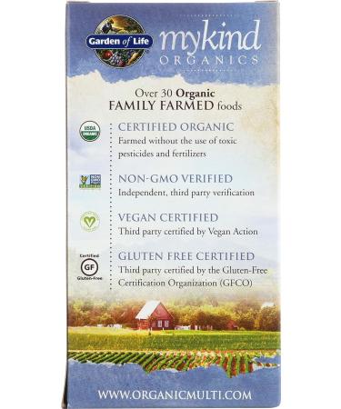Garden of Life Organic Men's Once Daily Multi 72 CT - Mykind Formula - Buy Online on GoSupps.com