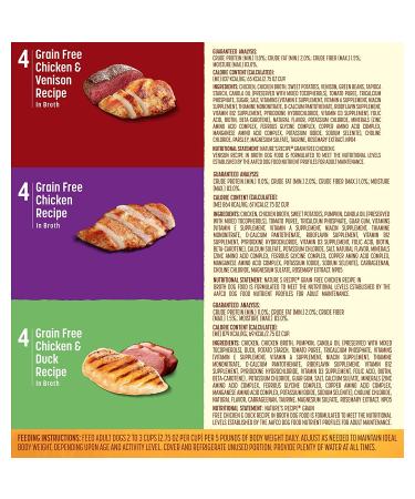 Nature's Recipe Grain Free Wet Dog Food Chicken Variety Pack 2.75 oz x 24 Cups - Buy Online on GoSupps.com