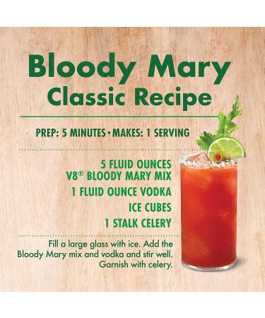 V8 Bloody Mary Mix 46 FL OZ - Vegetable Juice for Cocktails - Buy Online on GoSupps.com