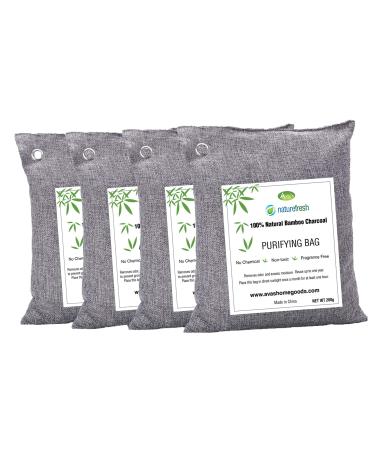 Nature Fresh Air Purifier Bags | Charcoal Bags Odor Absorber (4-Pack)