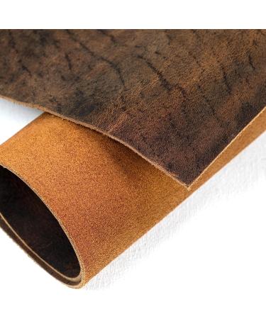 Genuine Leather Sheets Set of 4  Leather Material  Genuine Leather for Crafts | Leather Roll  Soft Leather  Sheet Leather for Crafts | Quality Raw Leather 12" x 12" + 36" Leather Cord - Buy Online on GoSupps.com