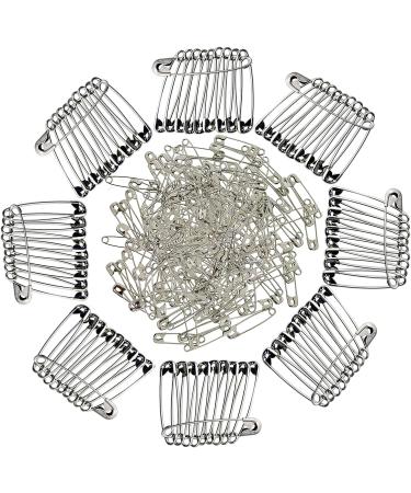 Extra Large 2 Silver Safety Pins - Heavy Duty Rust Resistant - 100 Bulk Safety Pins for Diapers, Laundry, Hijab | NiftyPlaza - Buy Online on GoSupps.com