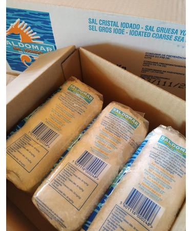 Florsol Coarse Sea Salt - Saldomar Iodized 3 x 1kg from Portugal - Buy Online on GoSupps.com