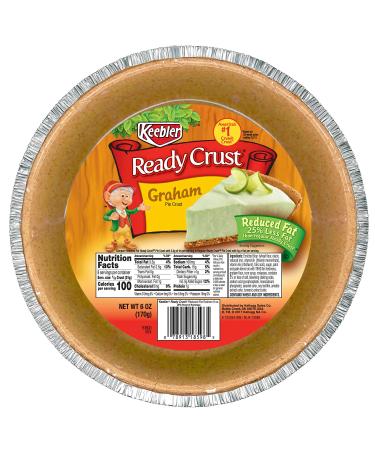 Keebler Ready Crust, Reduced Fat Graham Cracker Pie Crust, 9-inch crust, 6 Ounce
