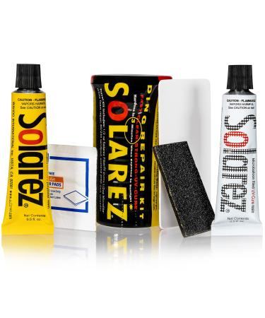 Solarez Polyester Mini Travel Kit  Surfboard Ding Repair - Paddle Board Wakeboard Repair  Kit Includes: Poly and Microlite Fast Cure Resins, Sanding Pad, Spreader, Alcohol Pad, in Watertight Capsule - USA Made