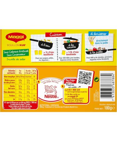 Maggi Kub birded 18 tabs 180 g 5 pieces - Buy Online on GoSupps.com