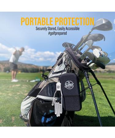 Steez Golf Accessory Case - Airtight Water-Resistant Hard Case for Golf Essentials in Grey - Buy Online on GoSupps.com