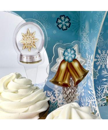 32pcs snowflake cupcake topper - Buy Online on GoSupps.com